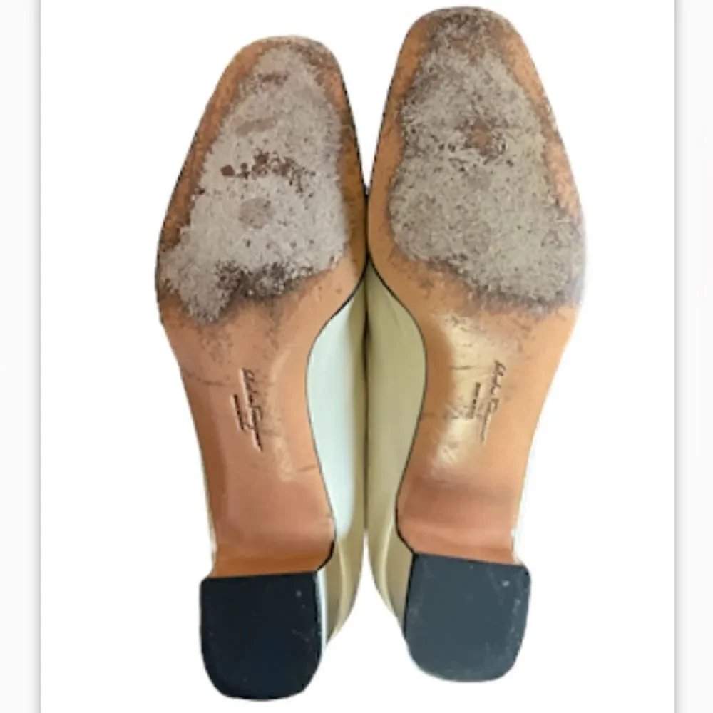 Salvatore Ferragamo chunky heels.